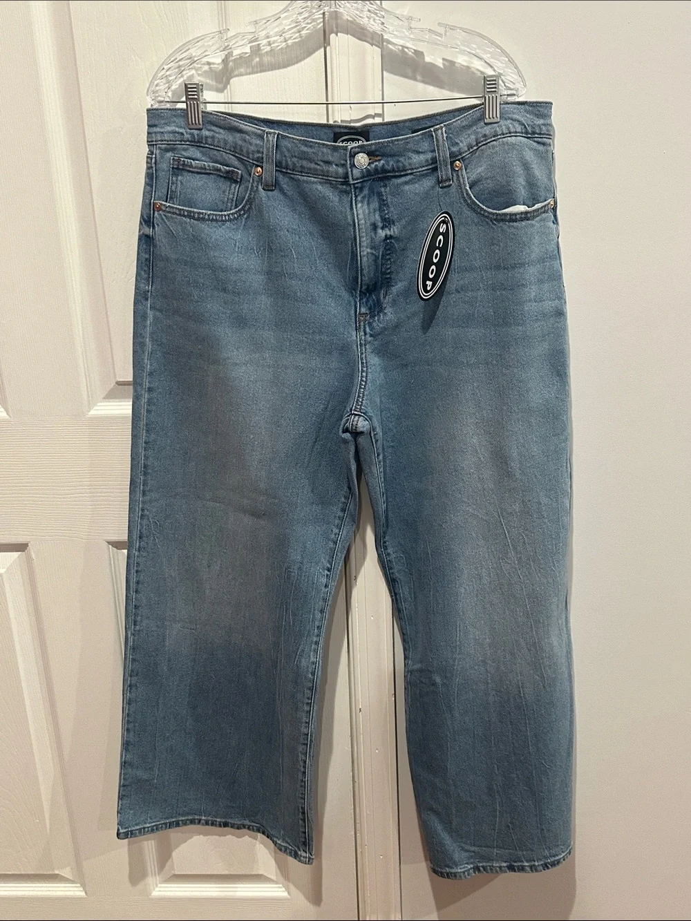 Women's Wide Leg Low Slung Jeans Size 12 - Picture 5 of 14